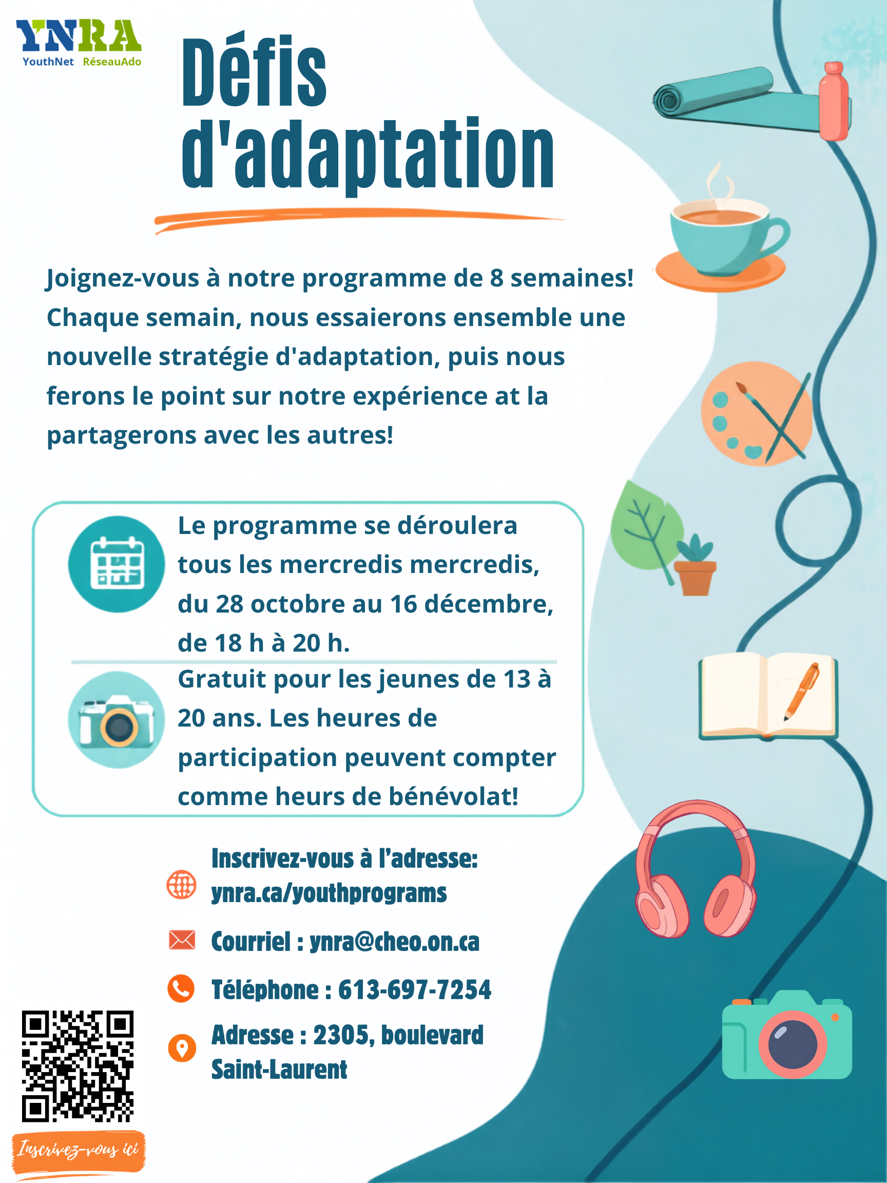 YNRA programmes d'automne 2026